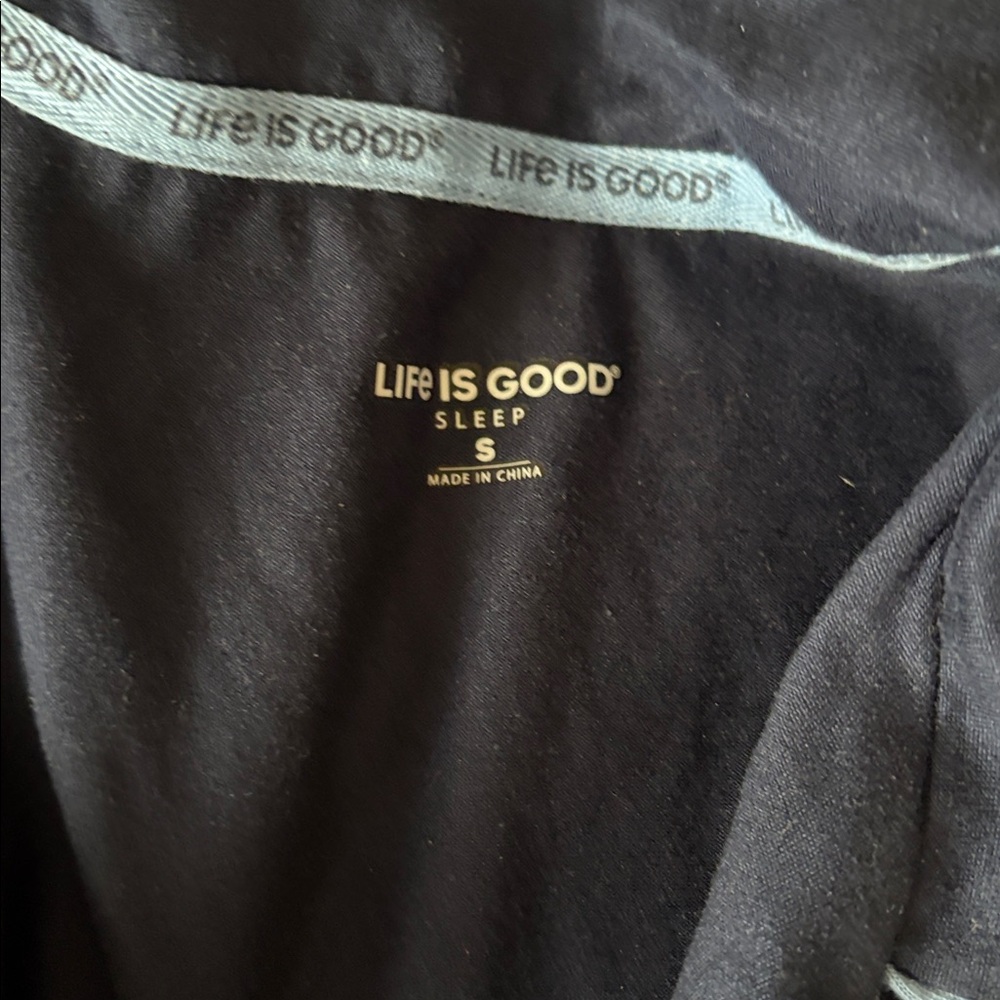 Life Is Good Essential Navy Pajama Set - Picture 2 of 3